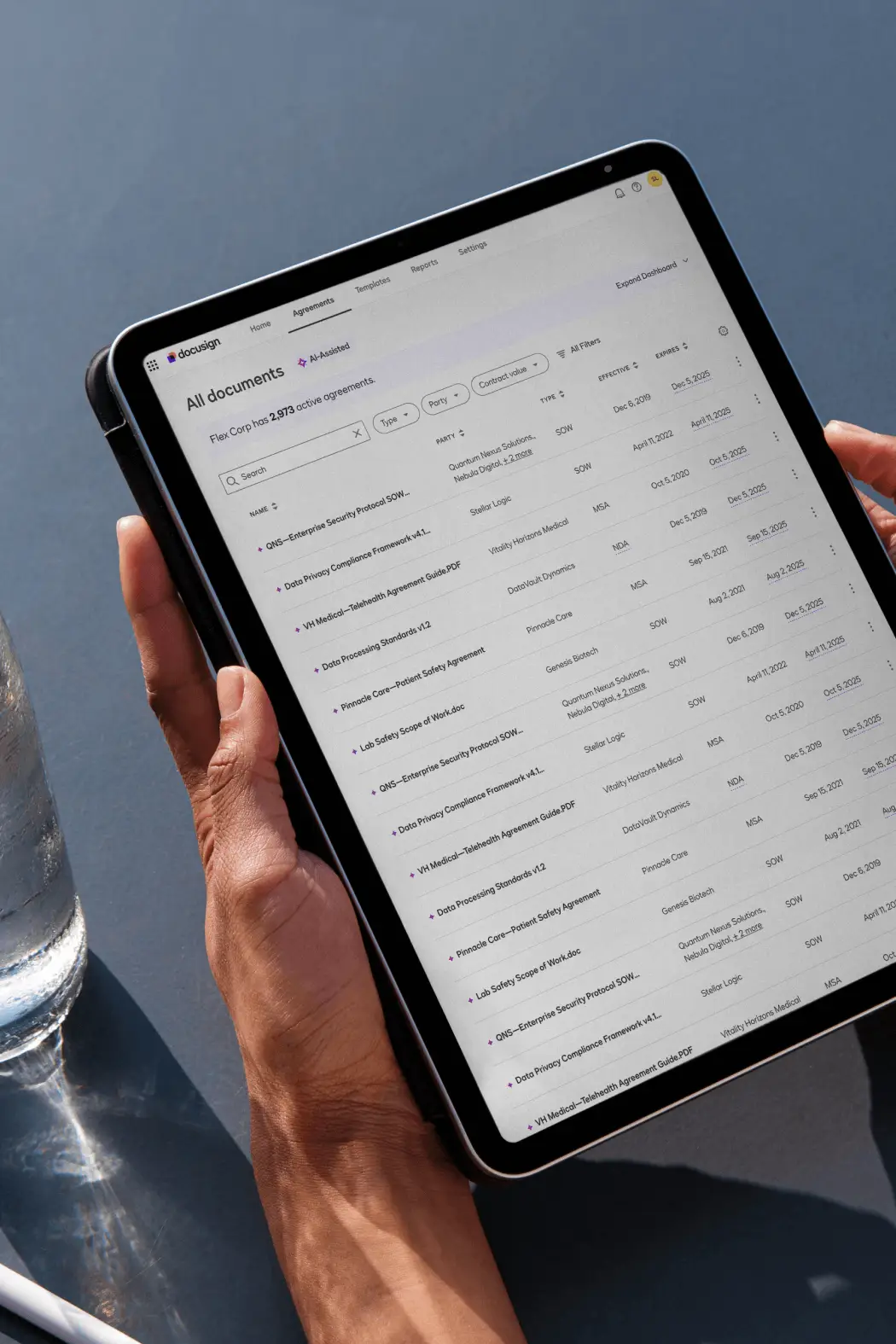 Navigator on a tablet