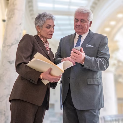 Menschen, die gemeinsam an Regierungsprojekten arbeiten