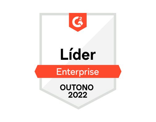 Selo de líder do G2 na categoria Enterprise Outono de 2022