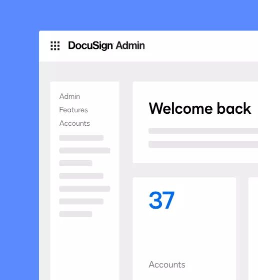 DocuSign Admin allows you to centrally manage users

