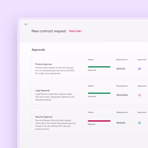 Docusign UI Agreement Desk centralize negotiation and approvals
