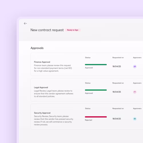 Docusign UI Agreement Desk centralize negotiation and approvals