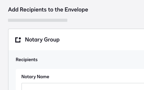 Prompt within DocuSign for user to add recipients from their notary group to an envelope