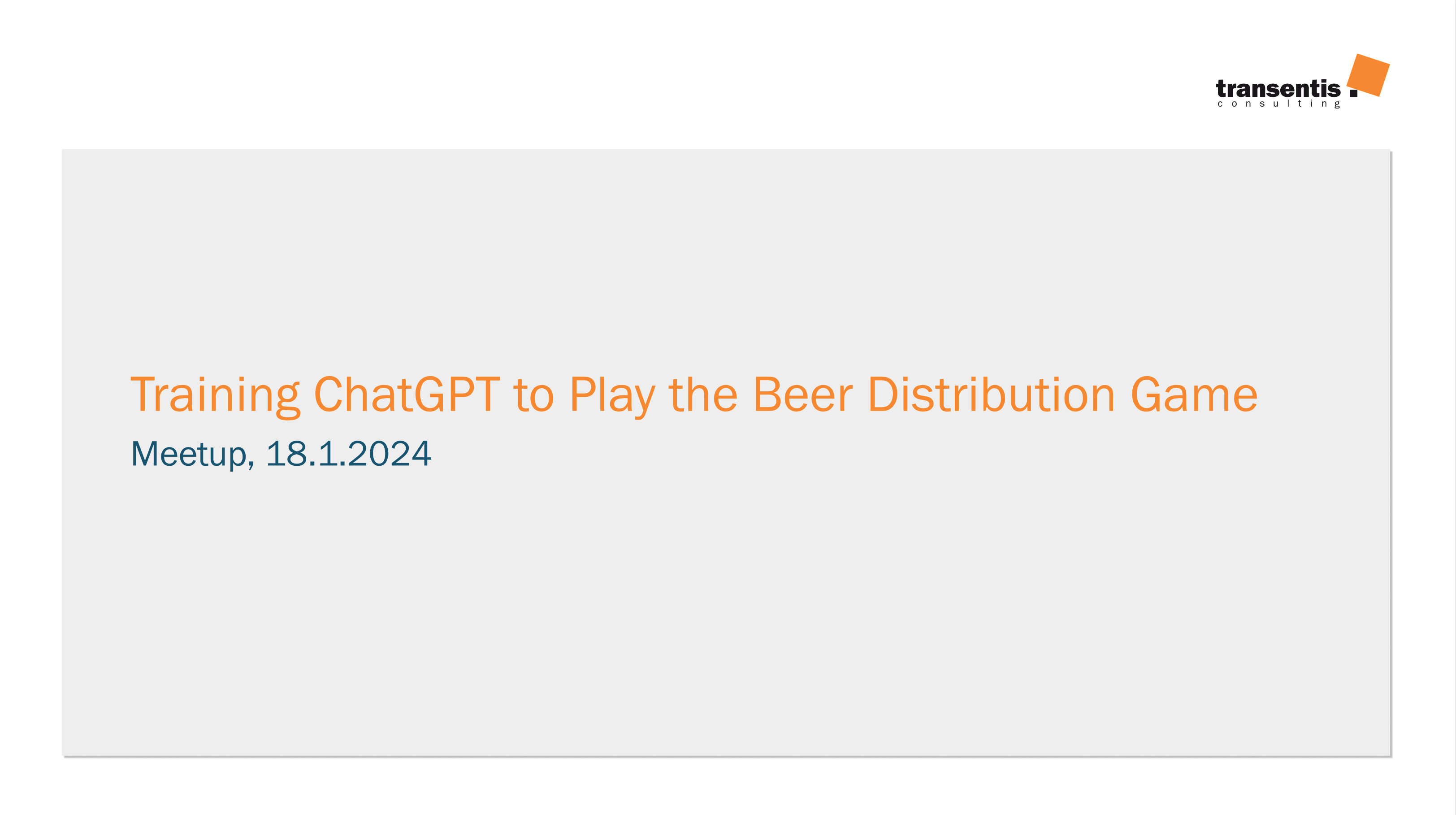 Training ChatGPT to Play The Beer Distribution Game (PDF)