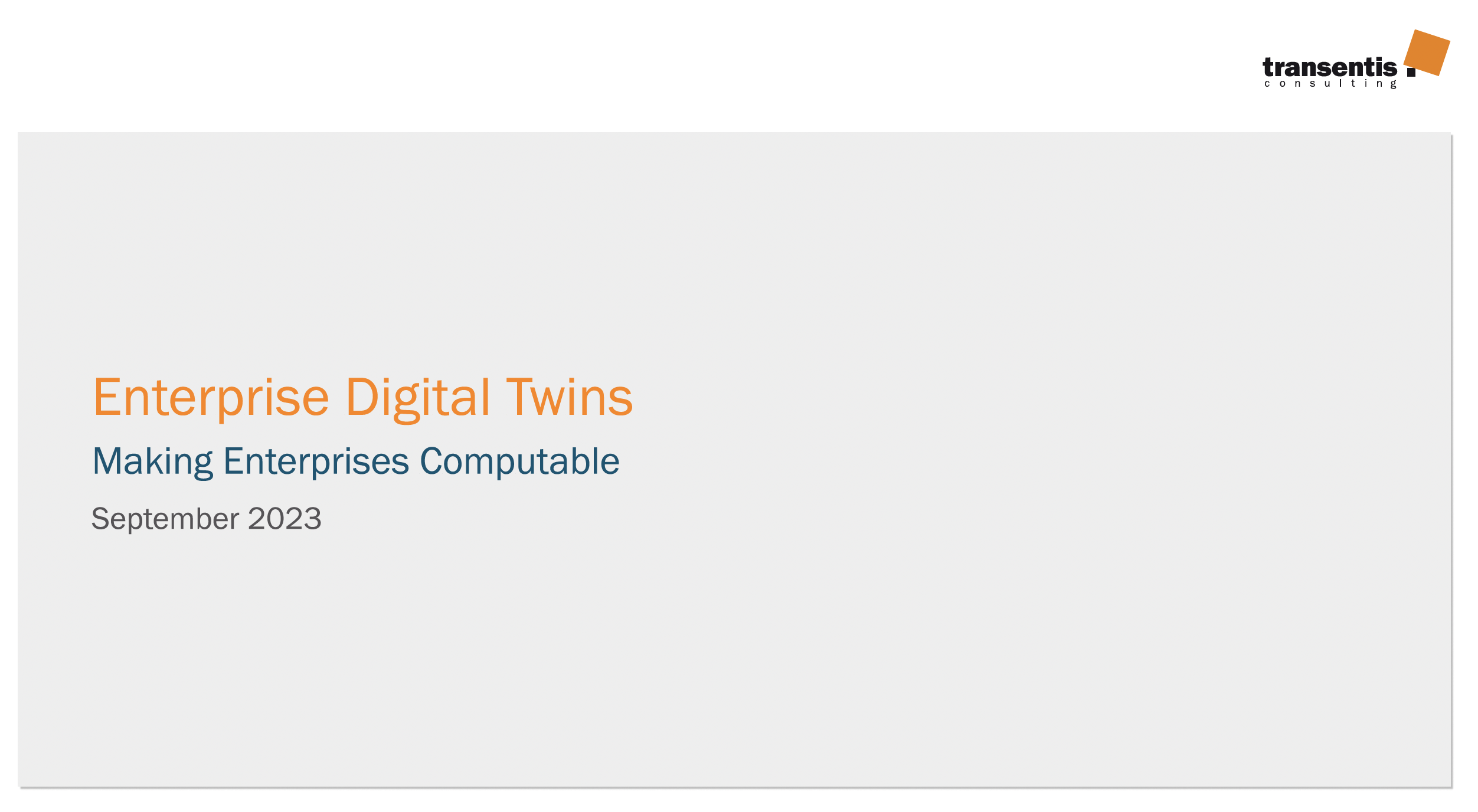 Enterprise Digital Twin: The Core Business (PDF)