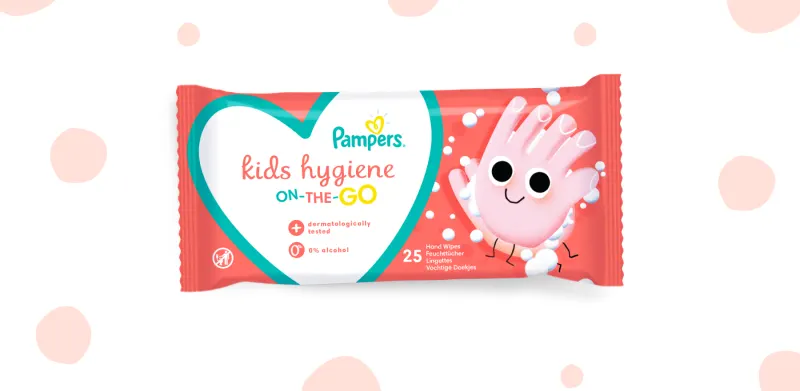 Μωρομάντηλα Pampers Kids Hygiene on-the-go
