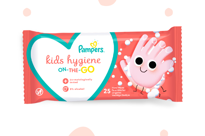 Pampers® Kids Hygiene On-The-Go wipes