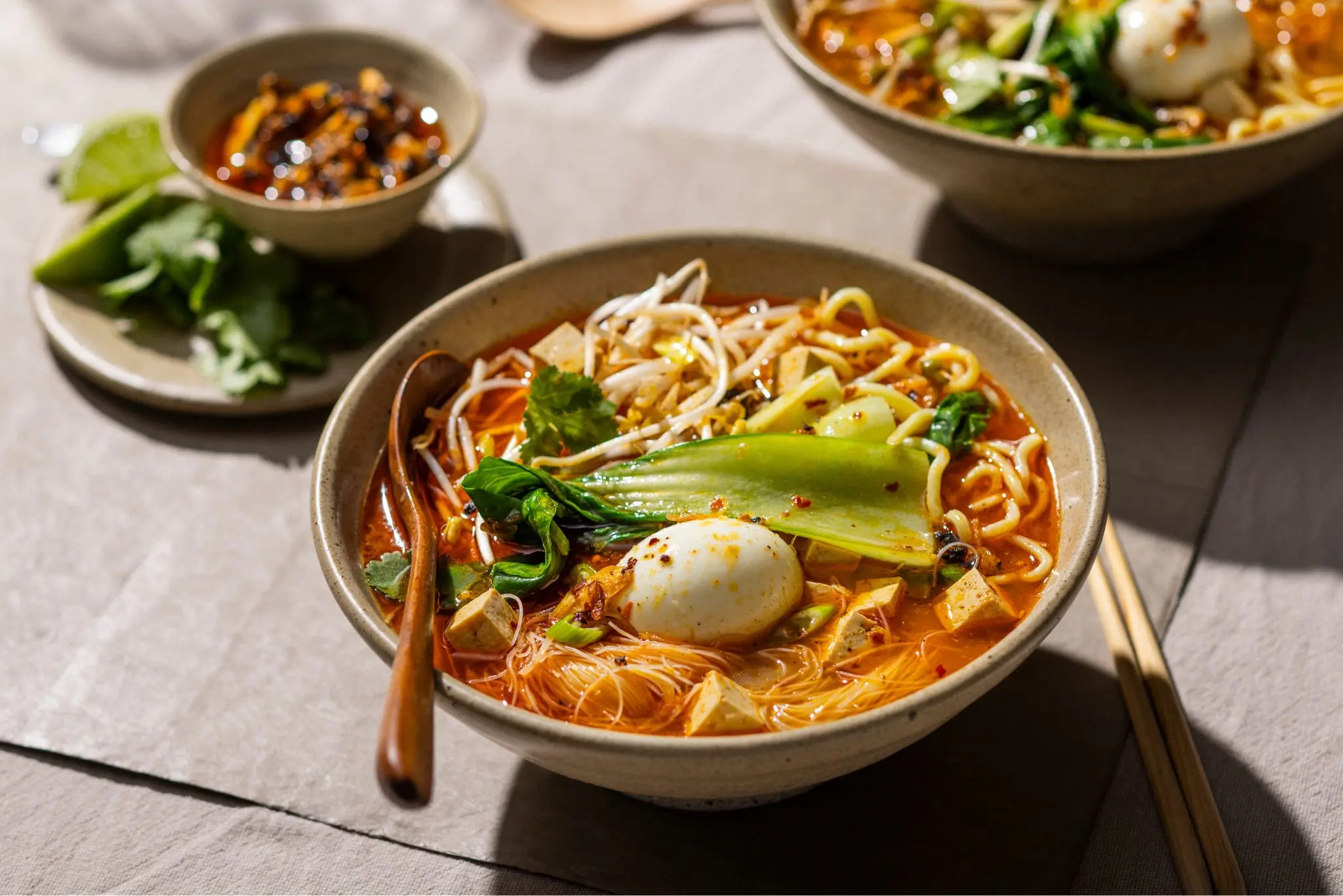 Vegetarian laksa recipe photo