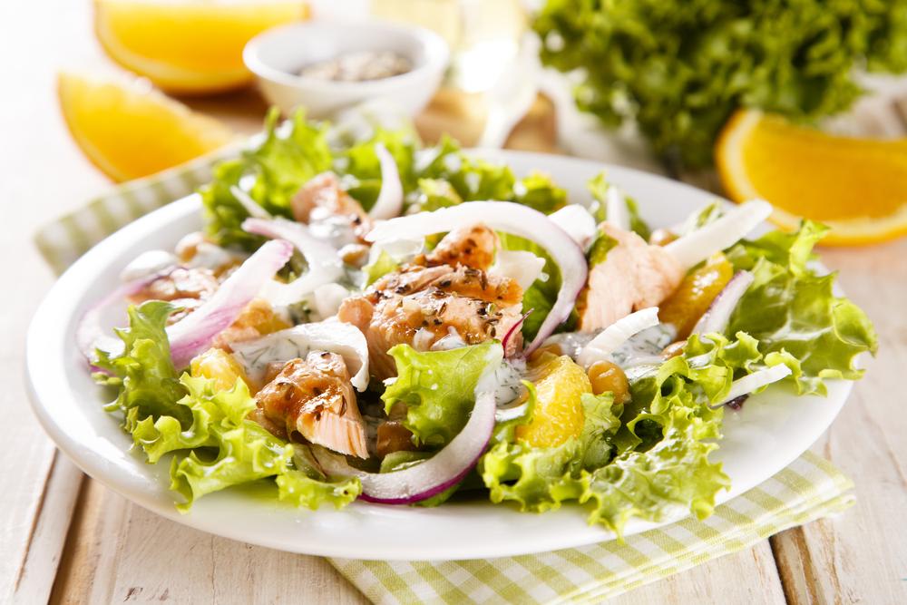 Grilled Salmon Salad with Orange & Fennel Recipe - Hero image
