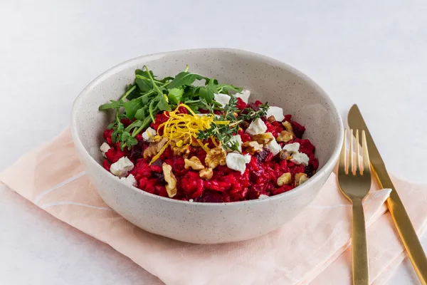 Beetroot Risotto with Goat’s Cheese Recipe - Hero image
