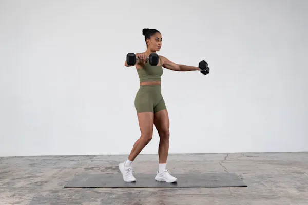 Britany Williams dumbbell lateral raises