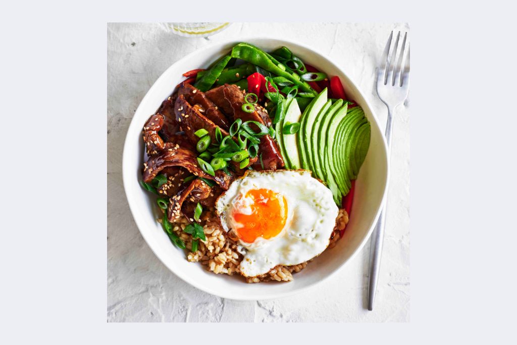 Try This Sticky Beef & Rice Bowl Recipe From Reboot With Kayla - Hero image