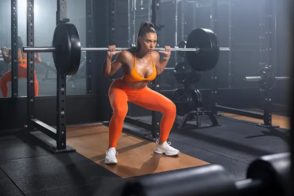 Kelsey Wells barbell back squat