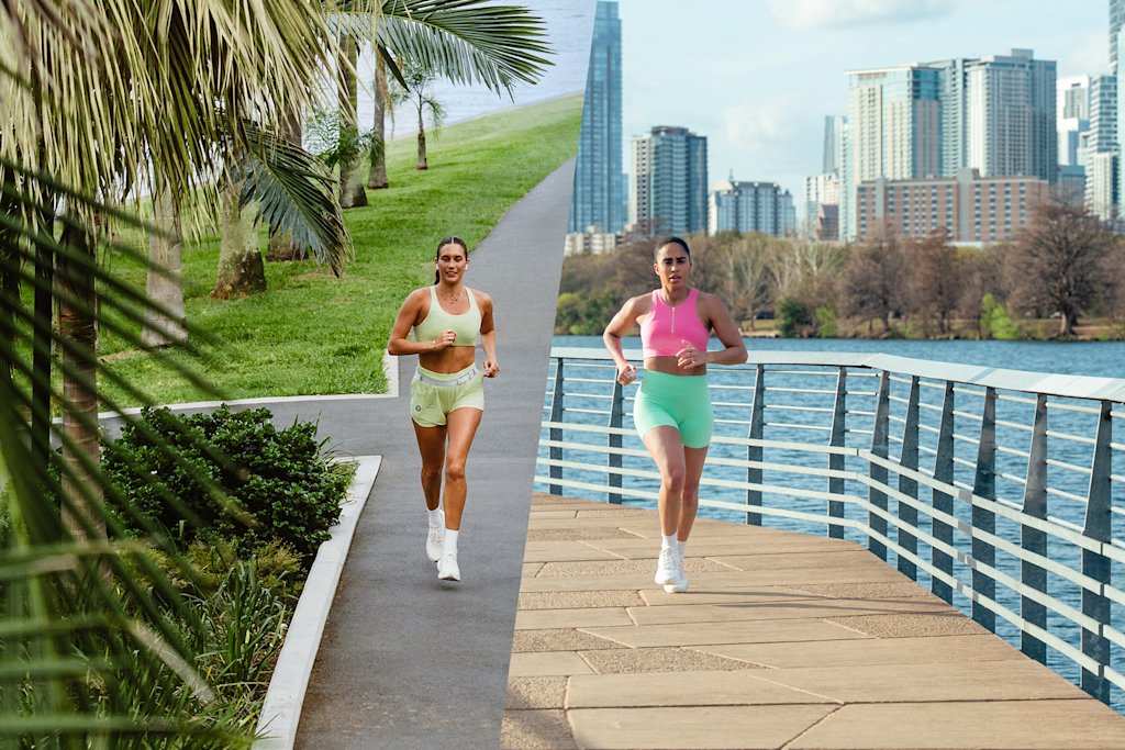 Katie Martin and Britany Williams running