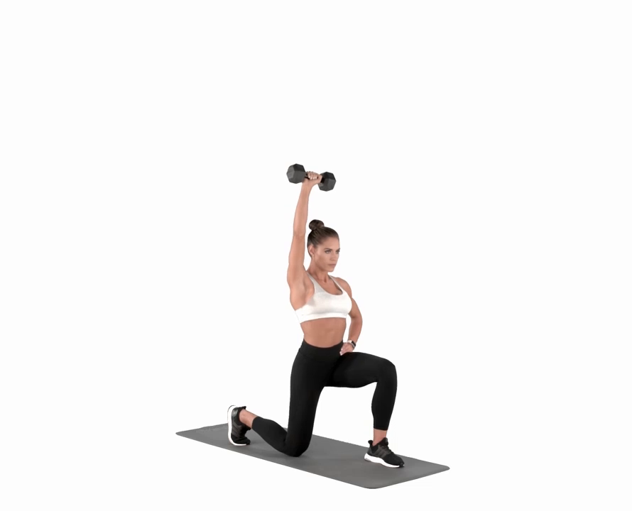 Single-arm Overhead Lunge - Sweat