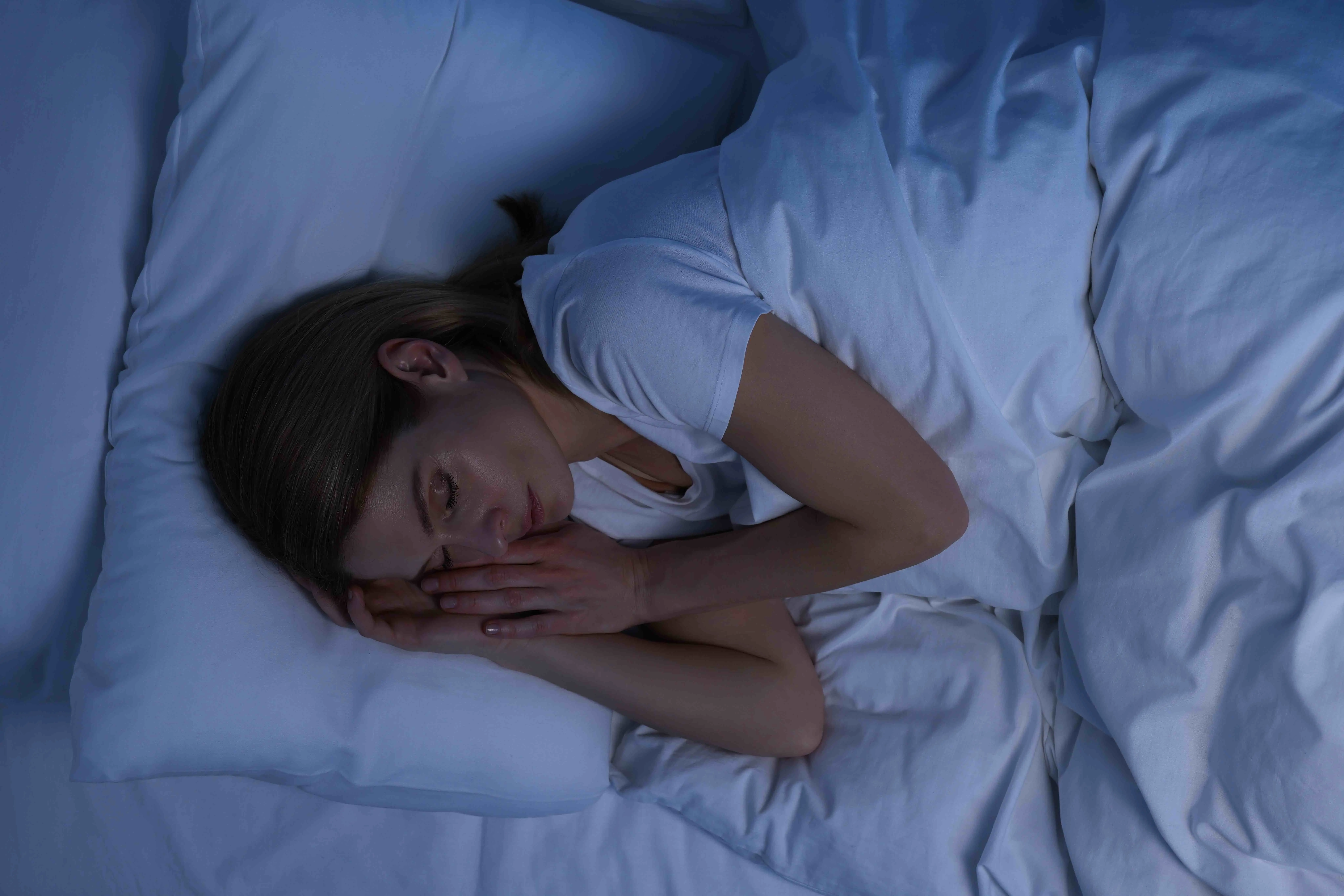 Woman getting quality sleep