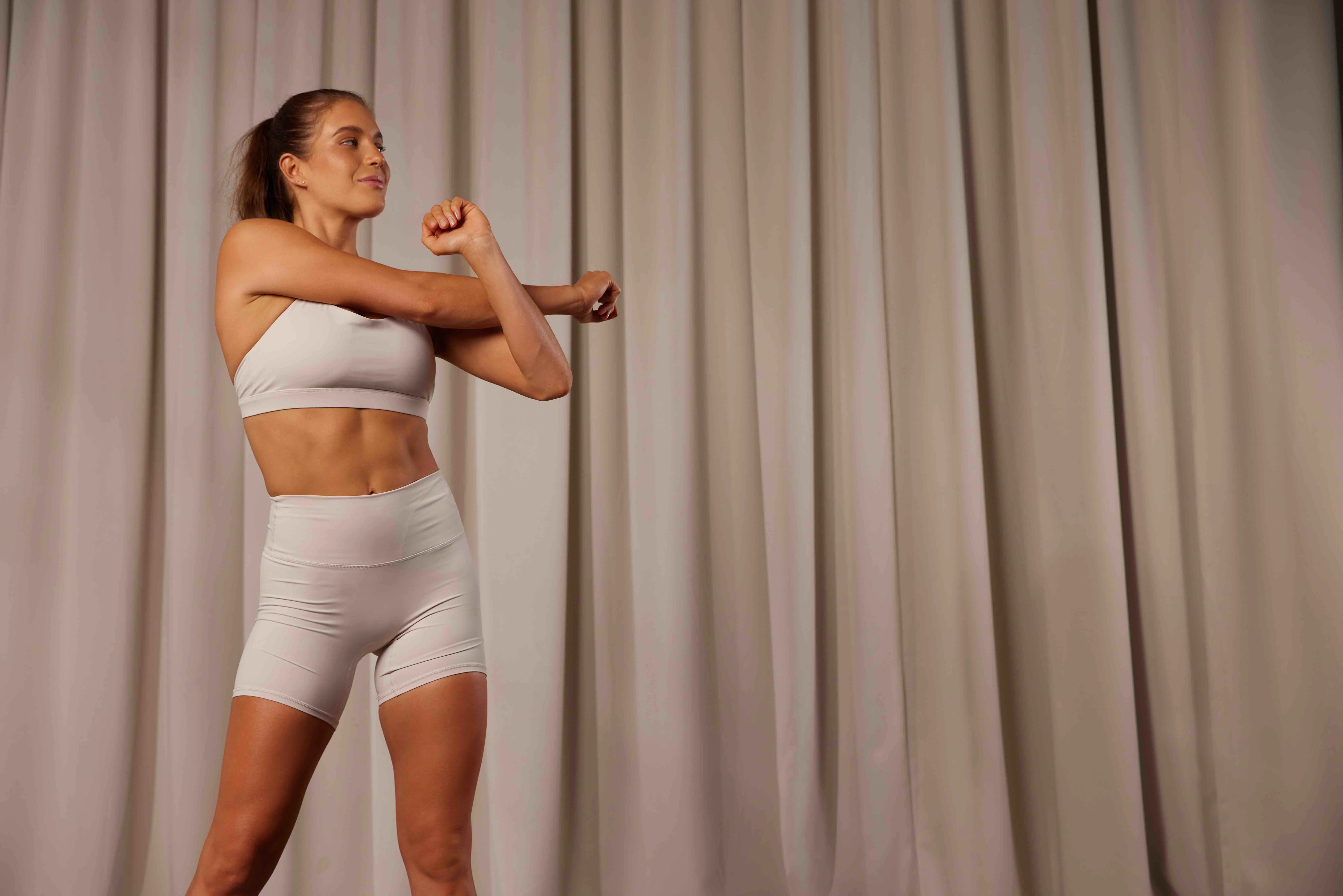 katie martin stretching pilates shoot