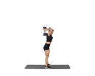 Standing Dumbbell Tricep Extension How To Do It Muscles Worked 