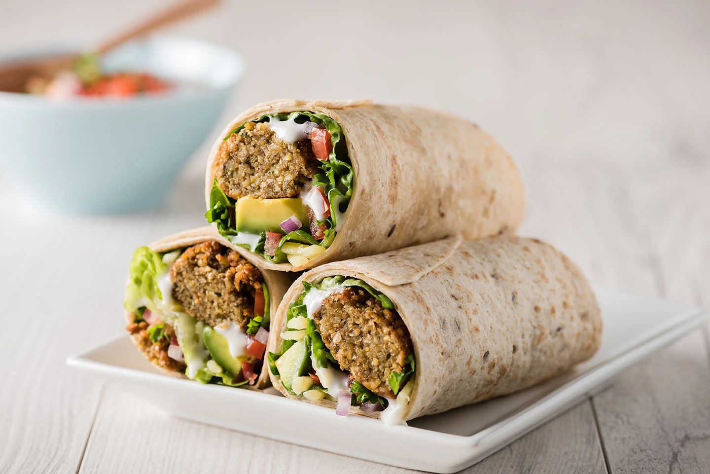 Falafel & Avocado Wrap
