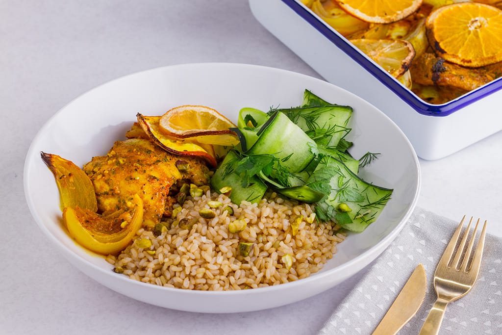 Healthy Middle Eastern Spiced Chicken with Turmeric Recipe - Hero image