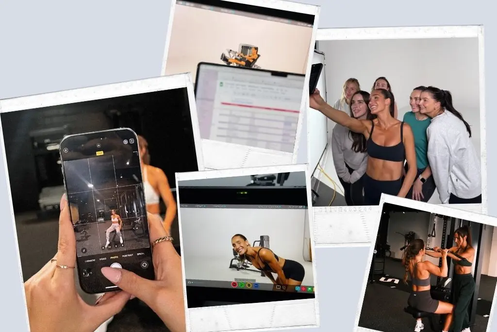 Strength with Kayla BTS imagery 