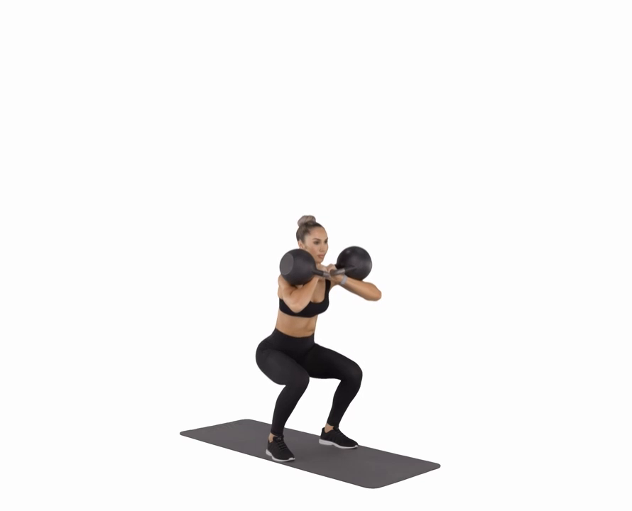 Kettlebell Rack Squat - Sweat