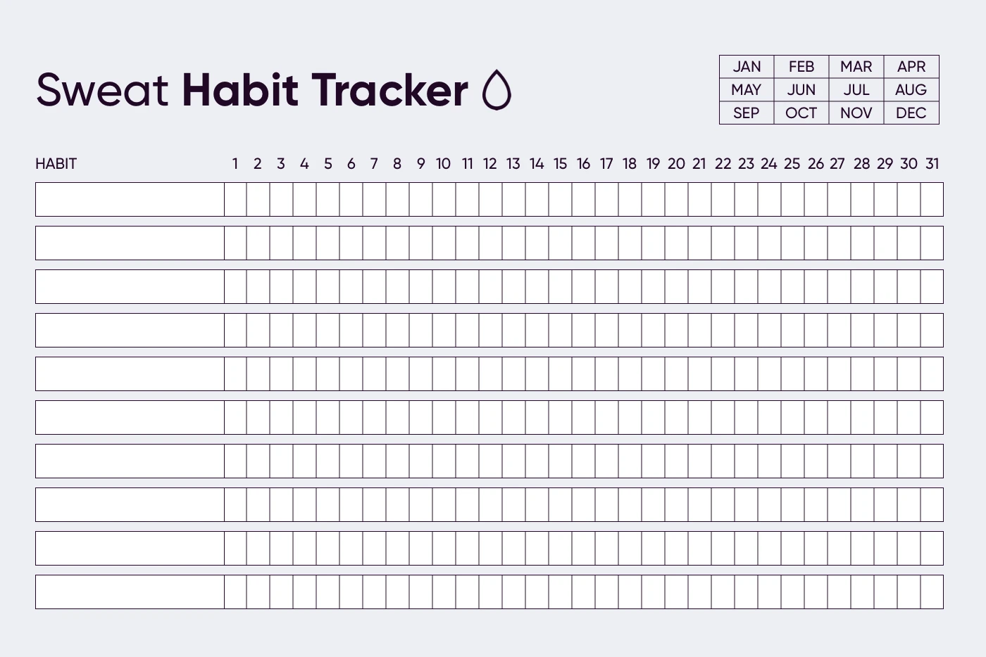 Stay On Track With Sweat’s Habit Tracker - Picture Panel 3 - Desktop