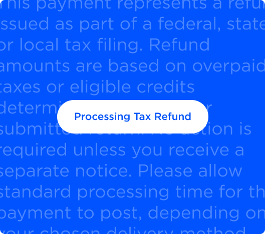 Tax Refunds & Rebates