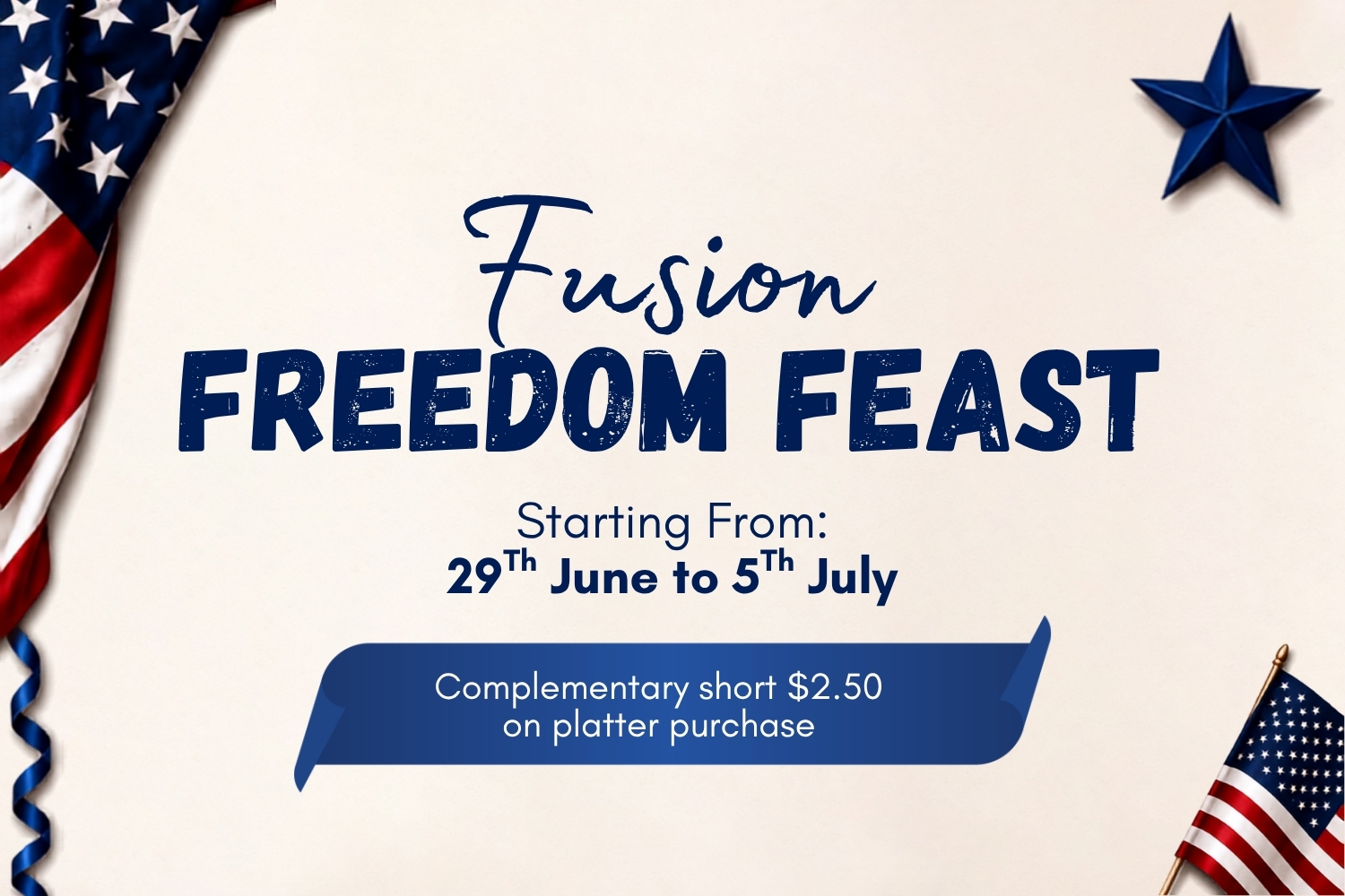 Fusion Freedom Feast – A Celebration of Flavors
