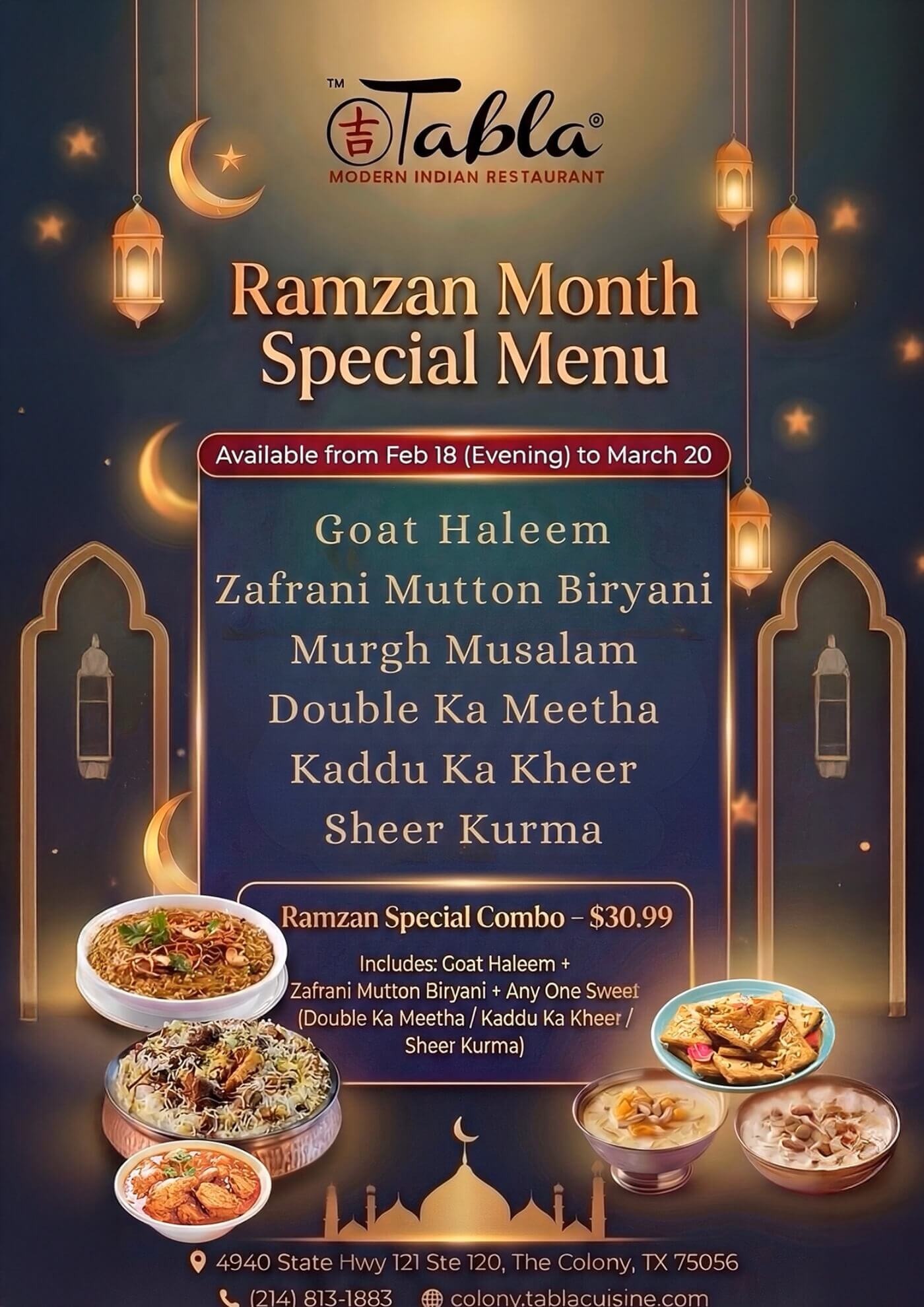 Ramzan Month Special Menu