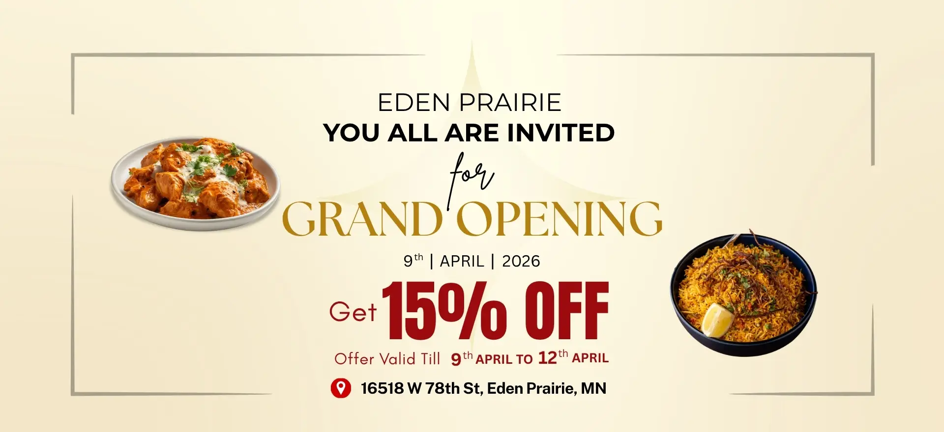 Eden Prairie 15% off Offer