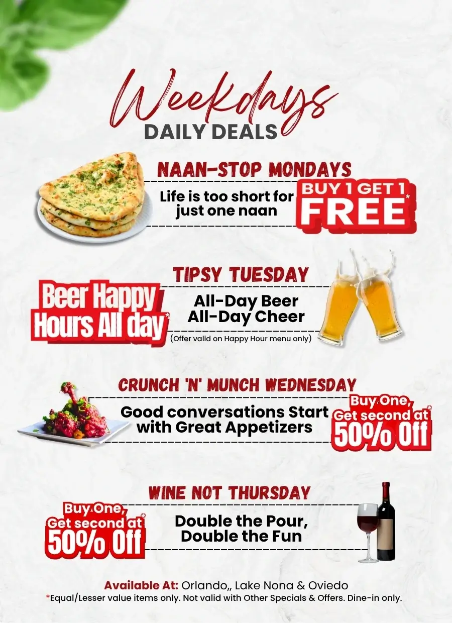 Weekdays Daily Deals