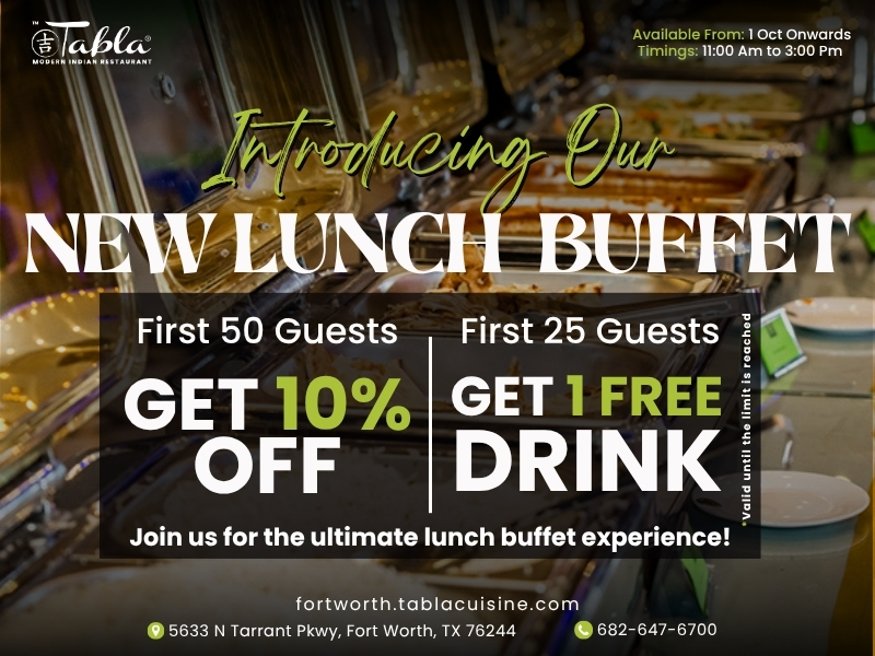 Buffet Lunch Menu Fort Worth