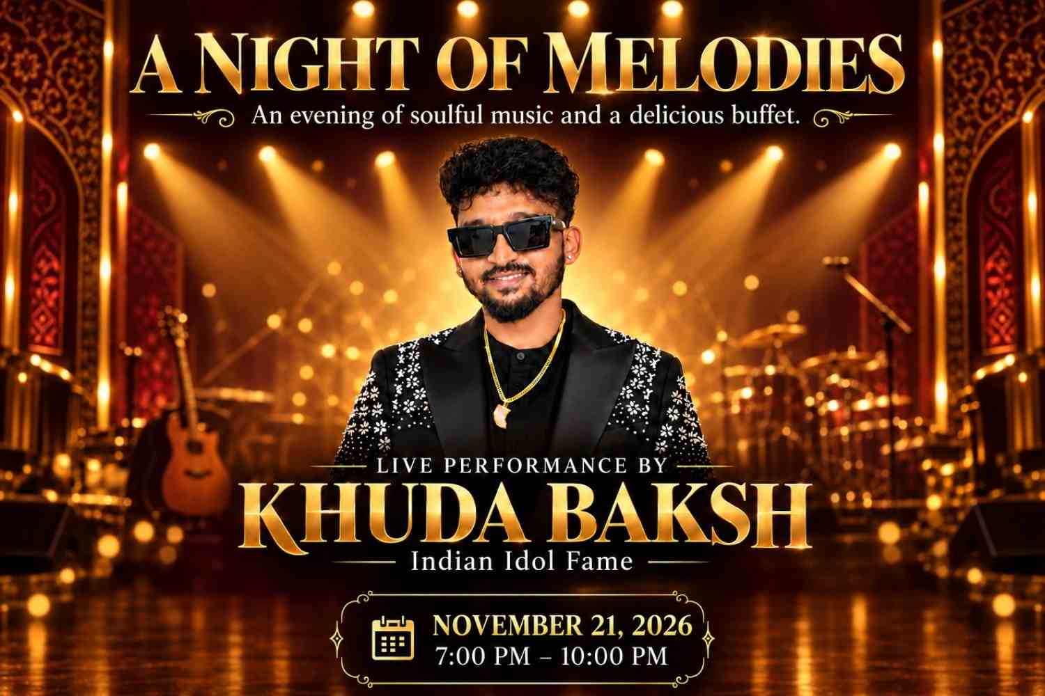 A NIGHT OF MELODIES – LIVE WITH KHUDA BAKSH