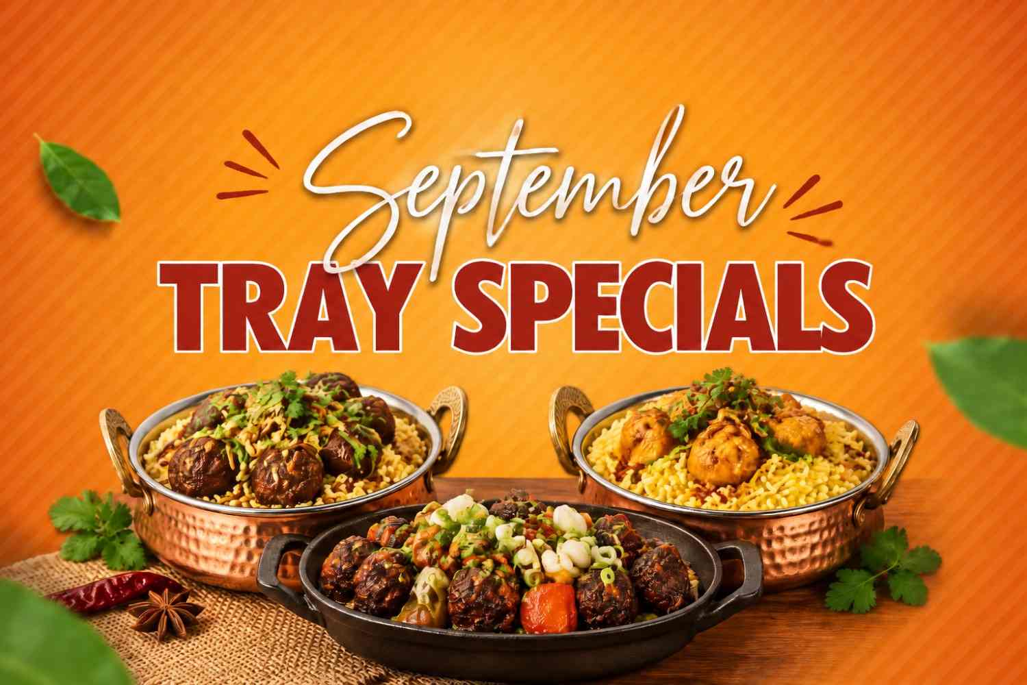 September Tray Specials Are Here