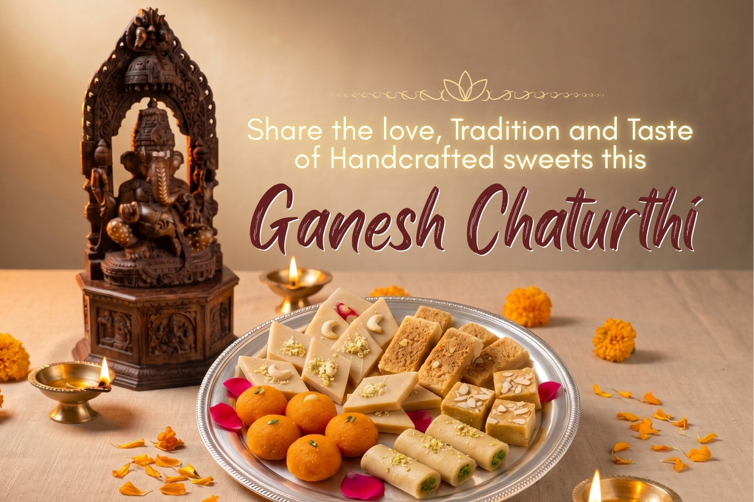 Celebrate Ganesh Chaturthi with 15% OFF on Festive Sweets