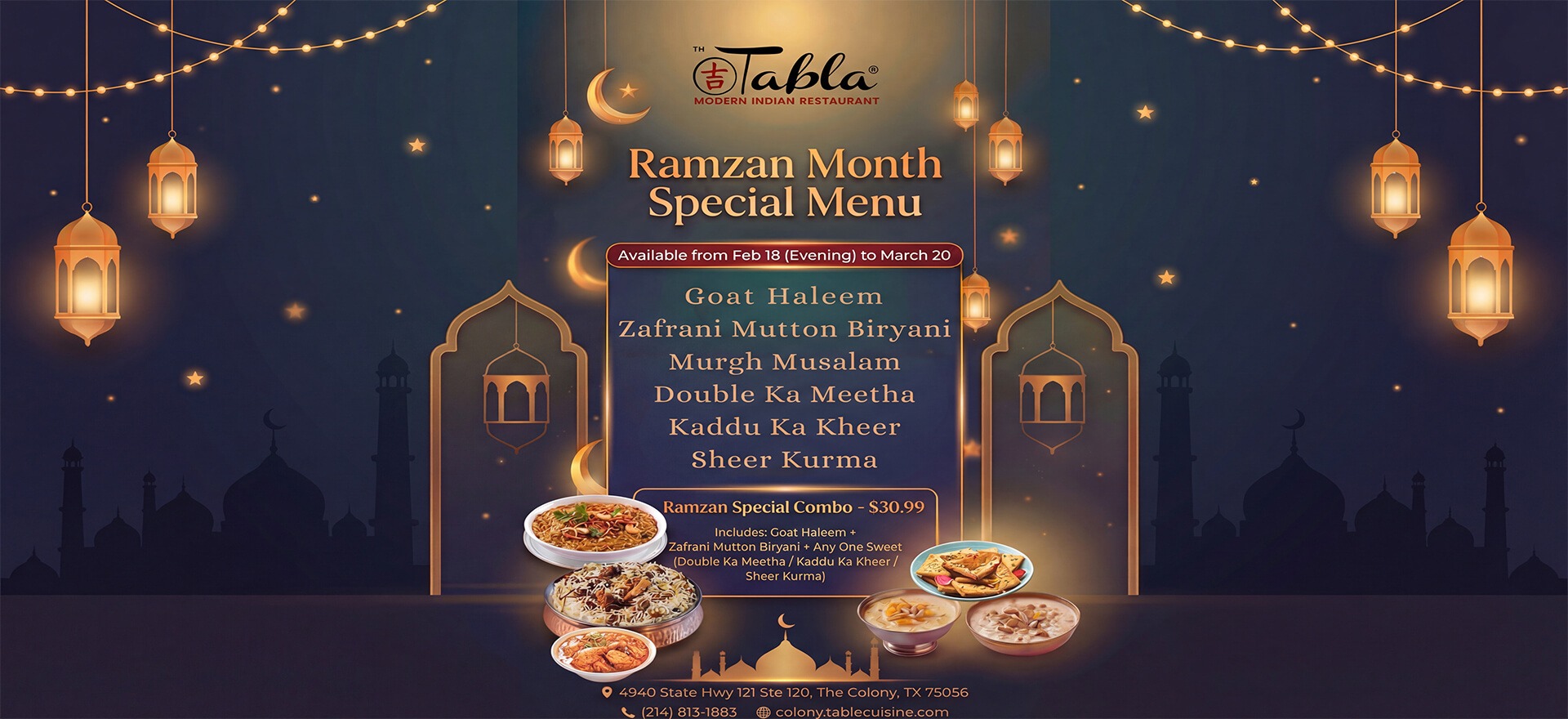 Ramzan Month Special Menu