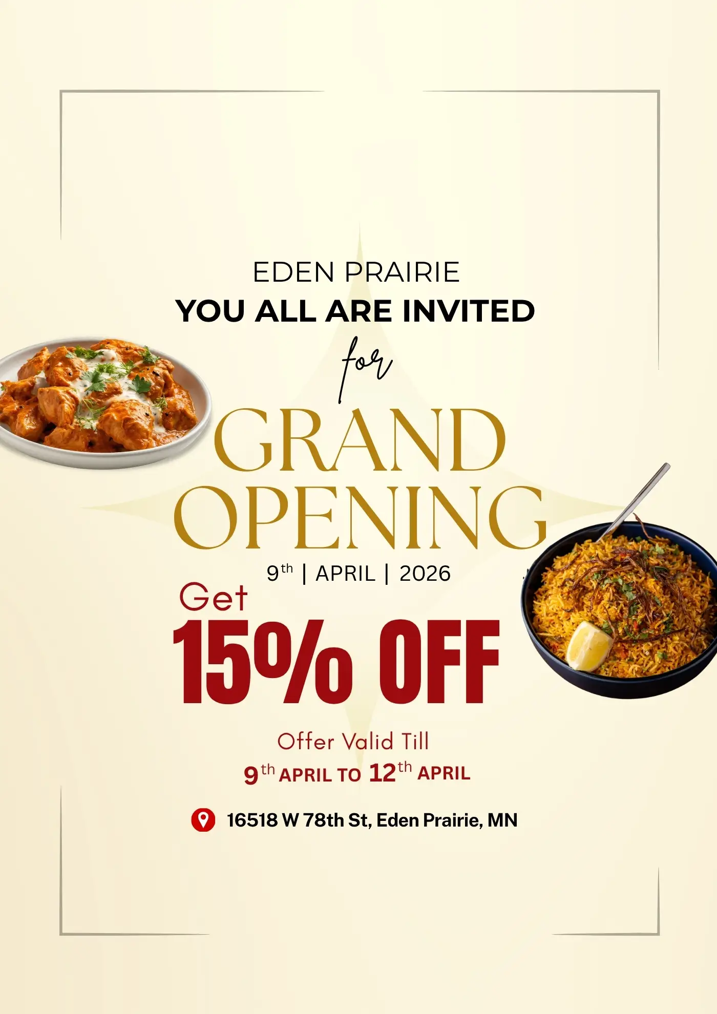 Eden Prairie 15% off Offer