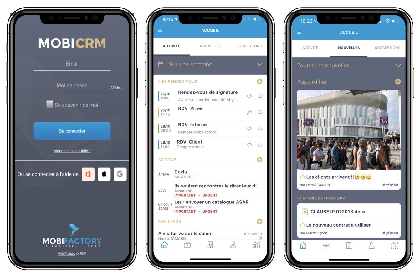 Your CRM wherever you go and whenever you need with your mobile phone app.