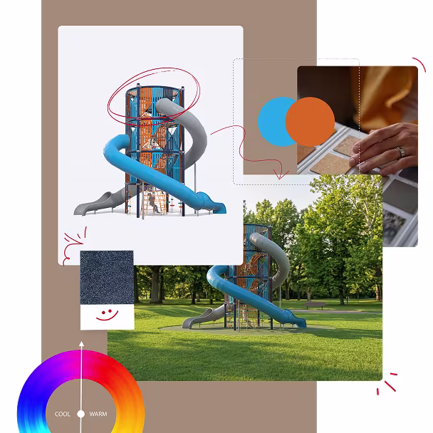 custom option for playground towers, colours, style, theme.