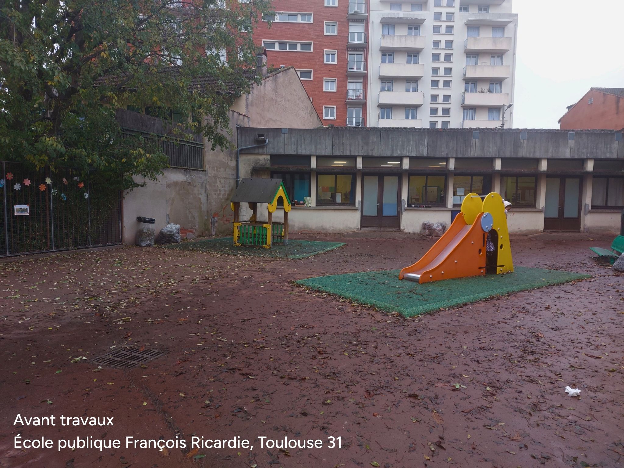 Avant travaux École publique François Ricardie, Toulouse