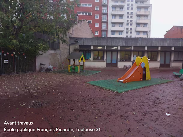 Avant travaux École publique François Ricardie, Toulouse