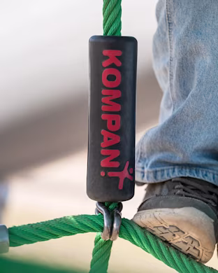close up of playground Hercules rope