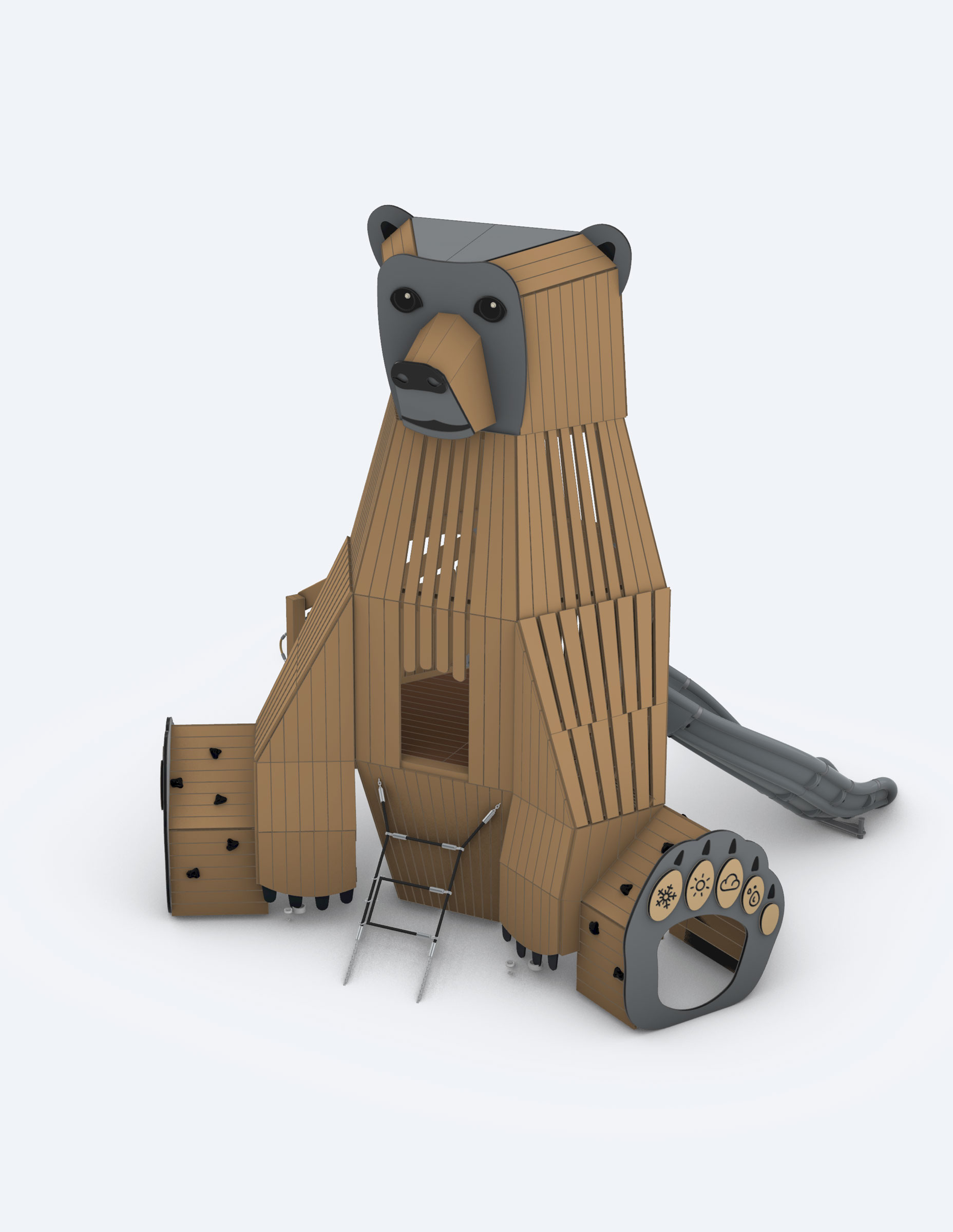 robinia-infinity-sculpture render bear