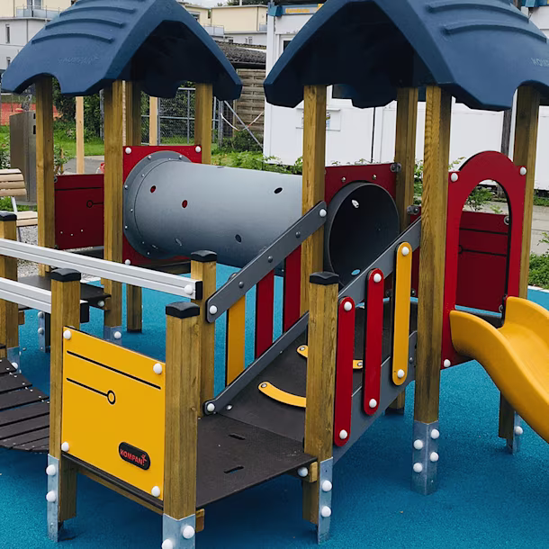 hero of a simple play tower with changeable features at a school