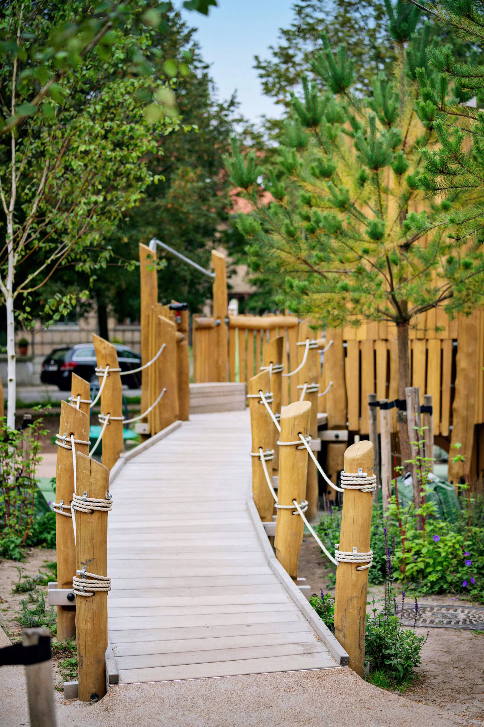 Weg zum Spielplatz auf dem Frederiksberg