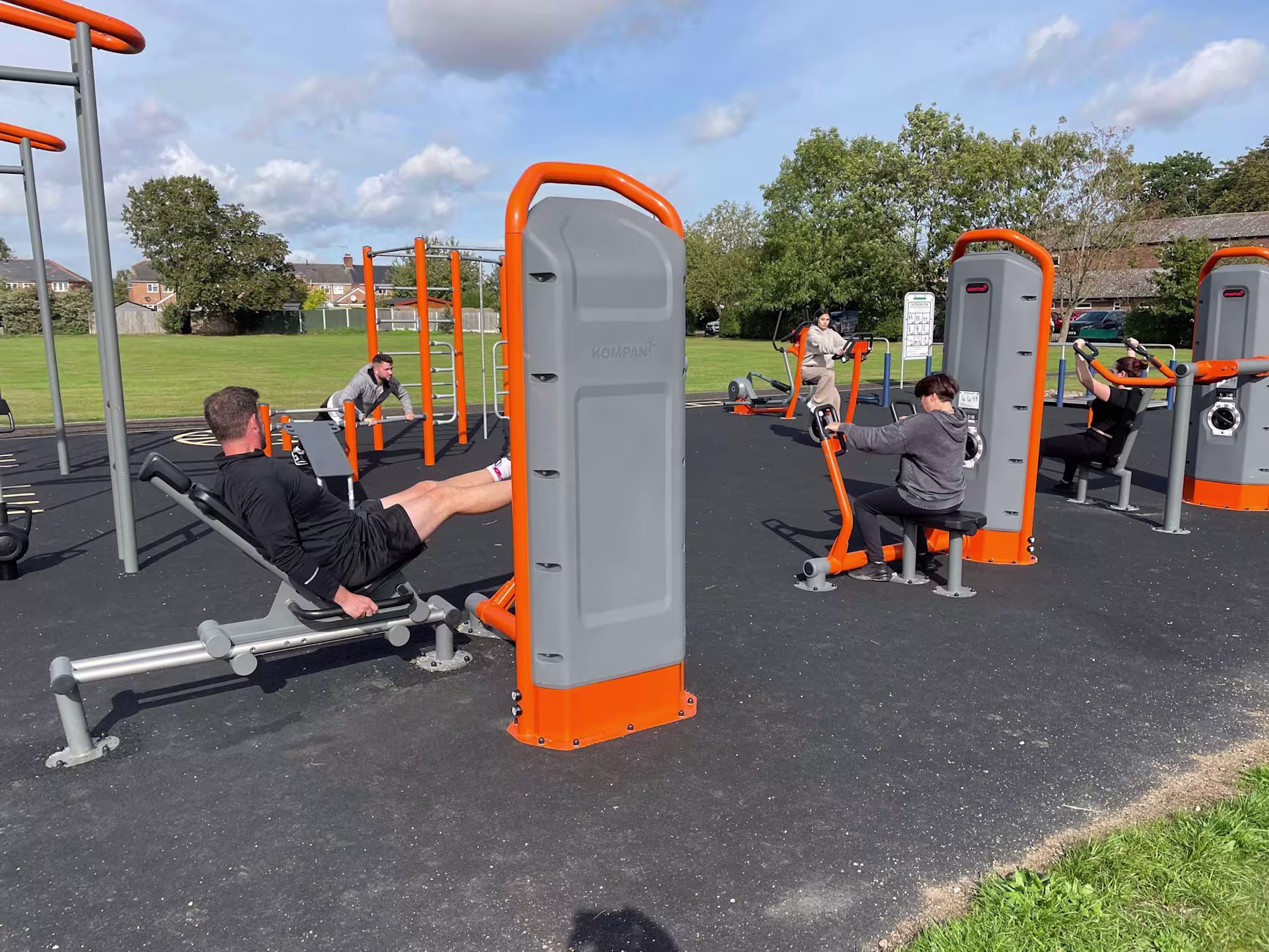 outdoor gym at Strutt Memorial