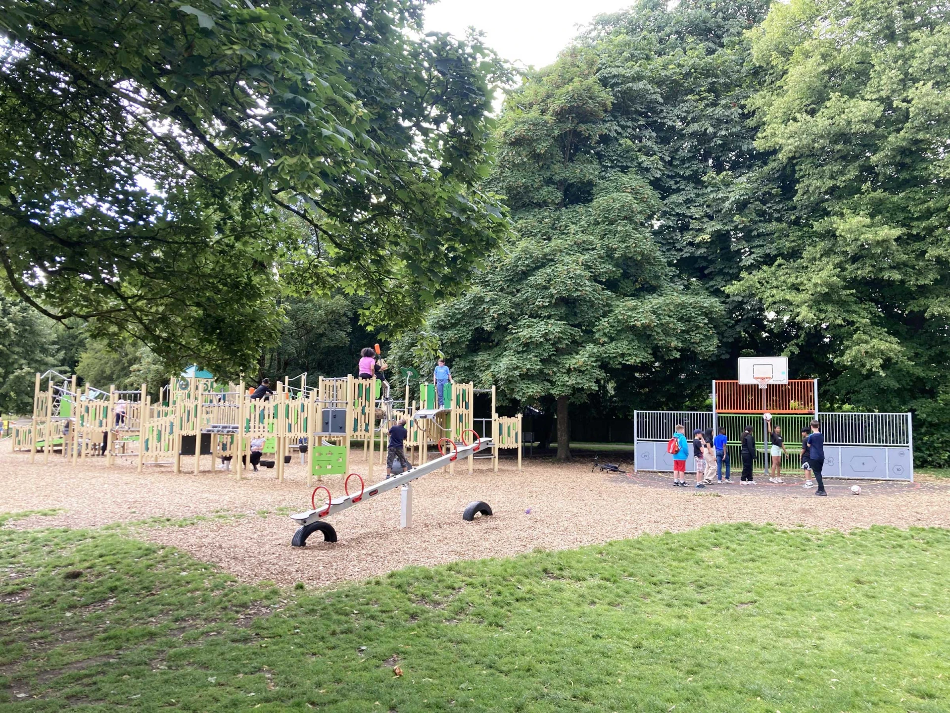 Example of a large playground