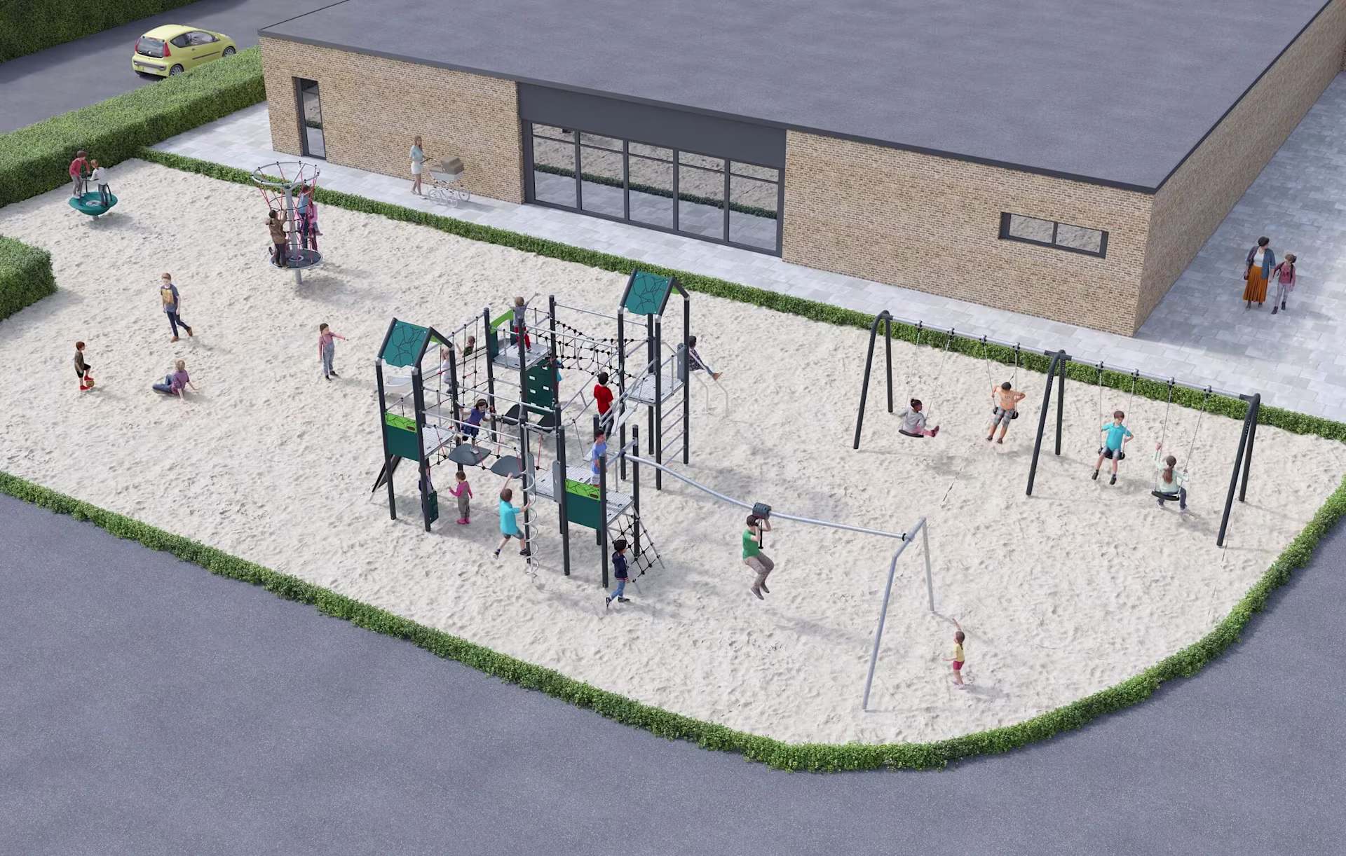 DK42409 Tofthøjskolen pcm skråview