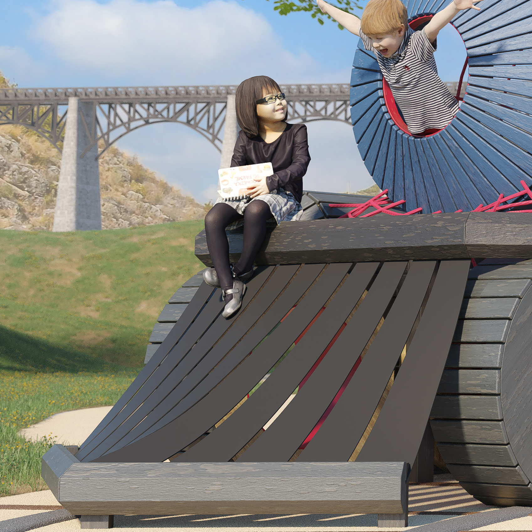 Funny bouncy feature